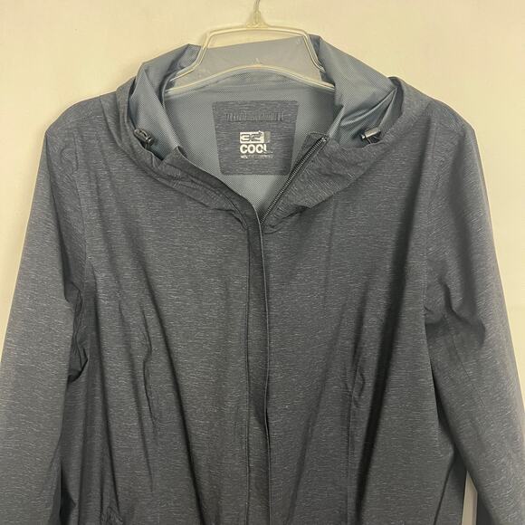 32 Degrees Cool Men's Activewear Charcoal Full Zip Hooded Jacket Size M/L - Picture 3 of 11